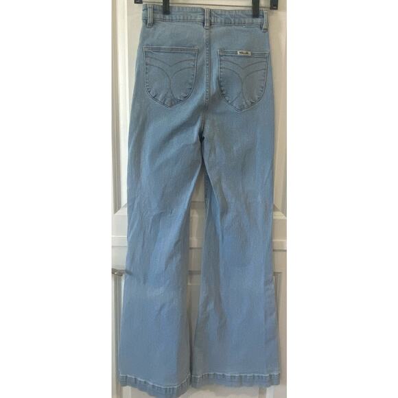 Rolla’s Jeans EASTCOAST FLARE High Rise Flare Light Blue Wash Size 25 Aussie 7 - Picture 15 of 15